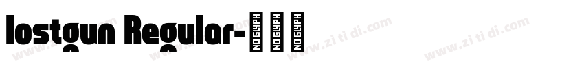 lostgun Regular字体转换